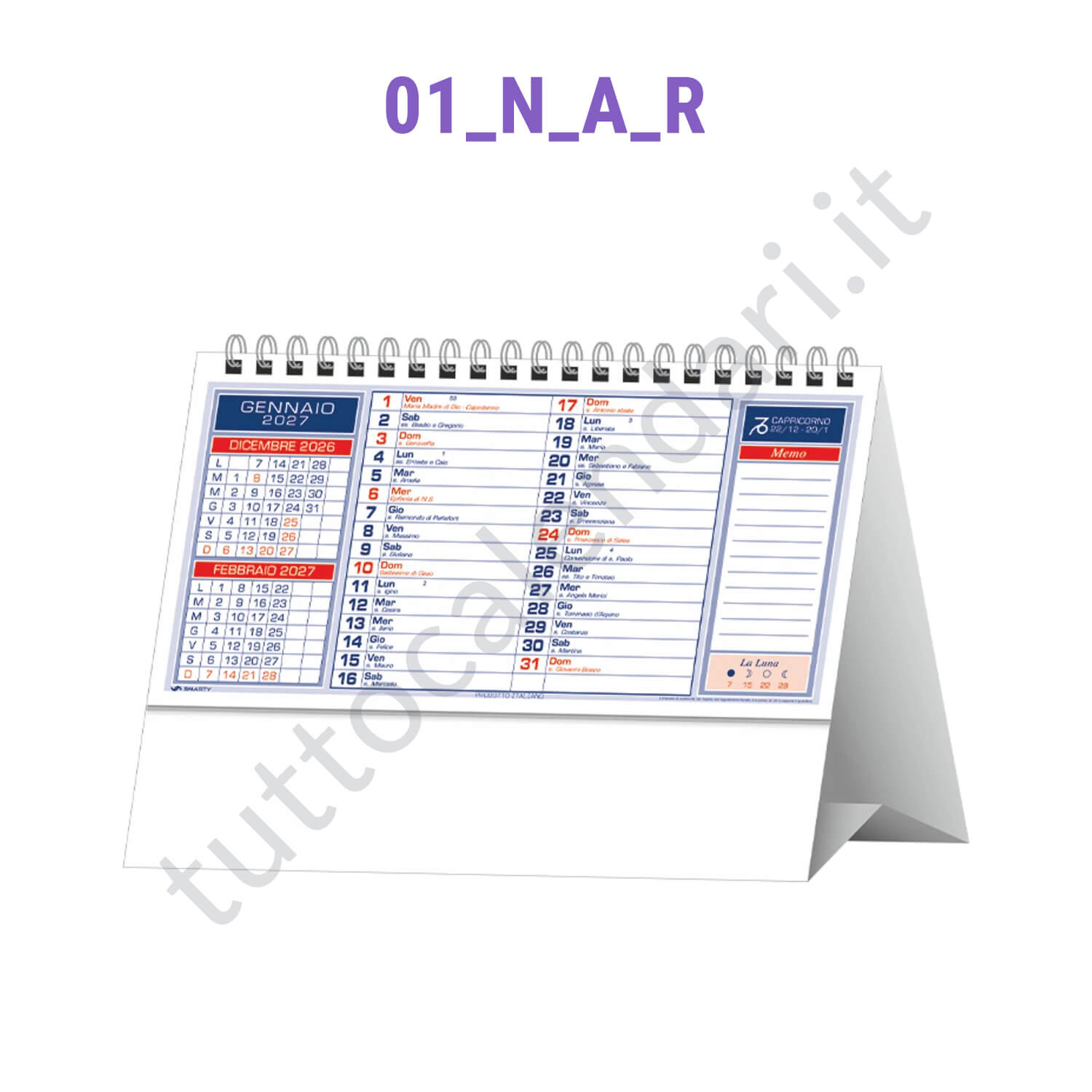 calendari da tavolo personalizzati per aziende