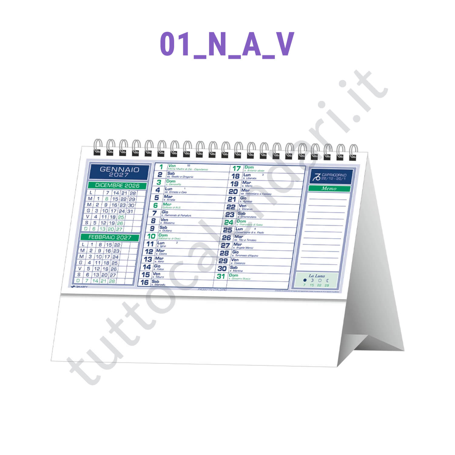 calendari da tavolo personalizzati per aziende