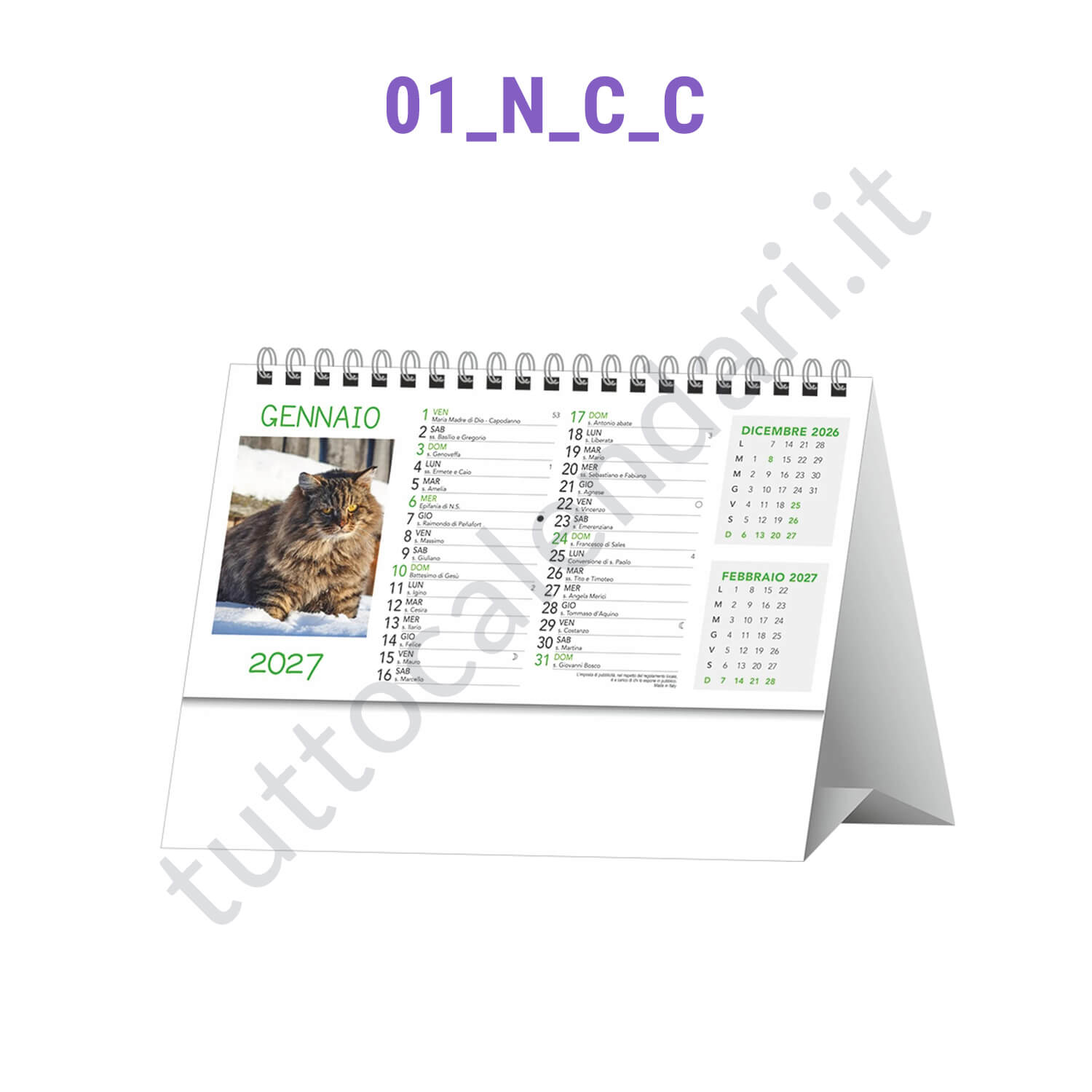 calendari da tavolo personalizzati per aziende