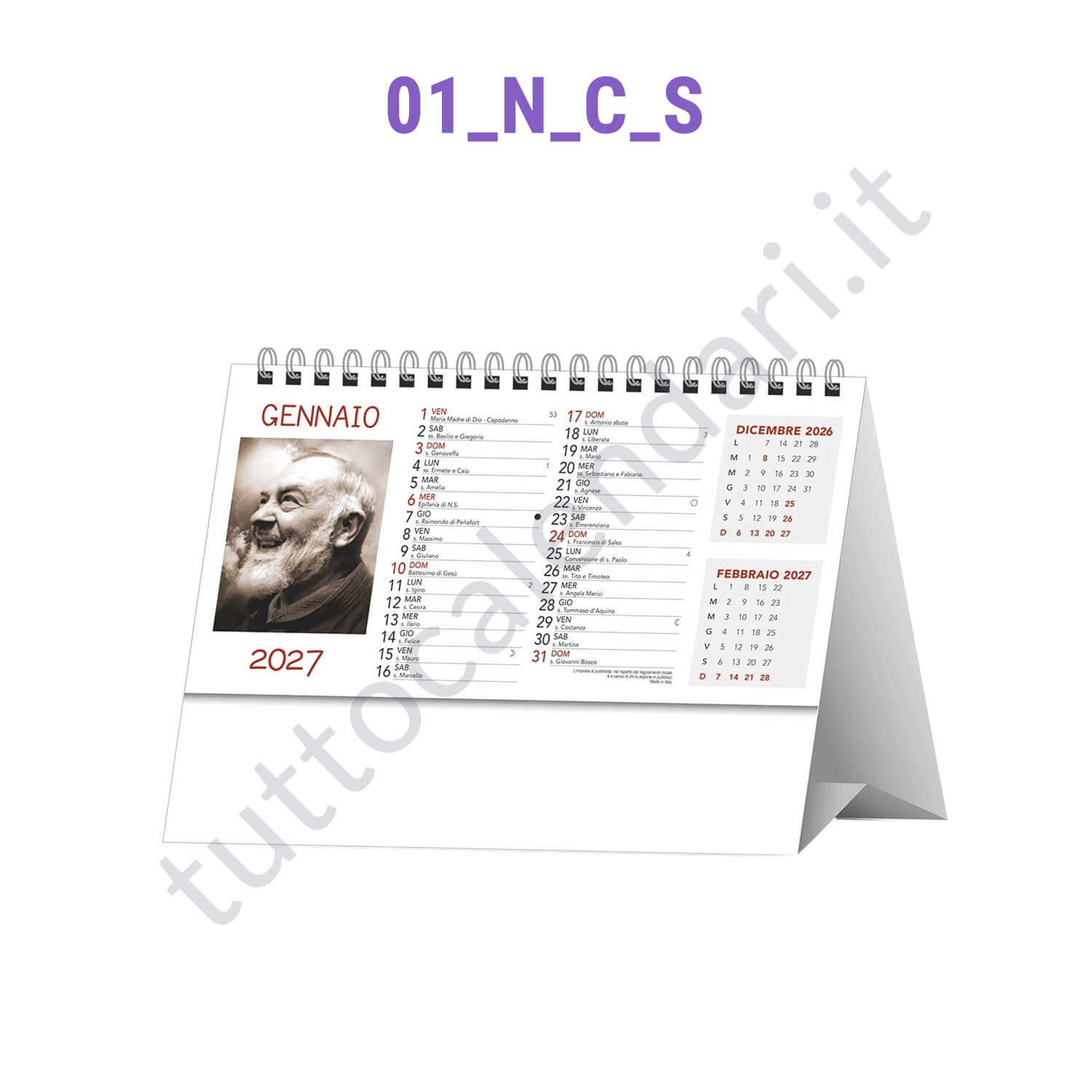 calendari da tavolo personalizzati per aziende