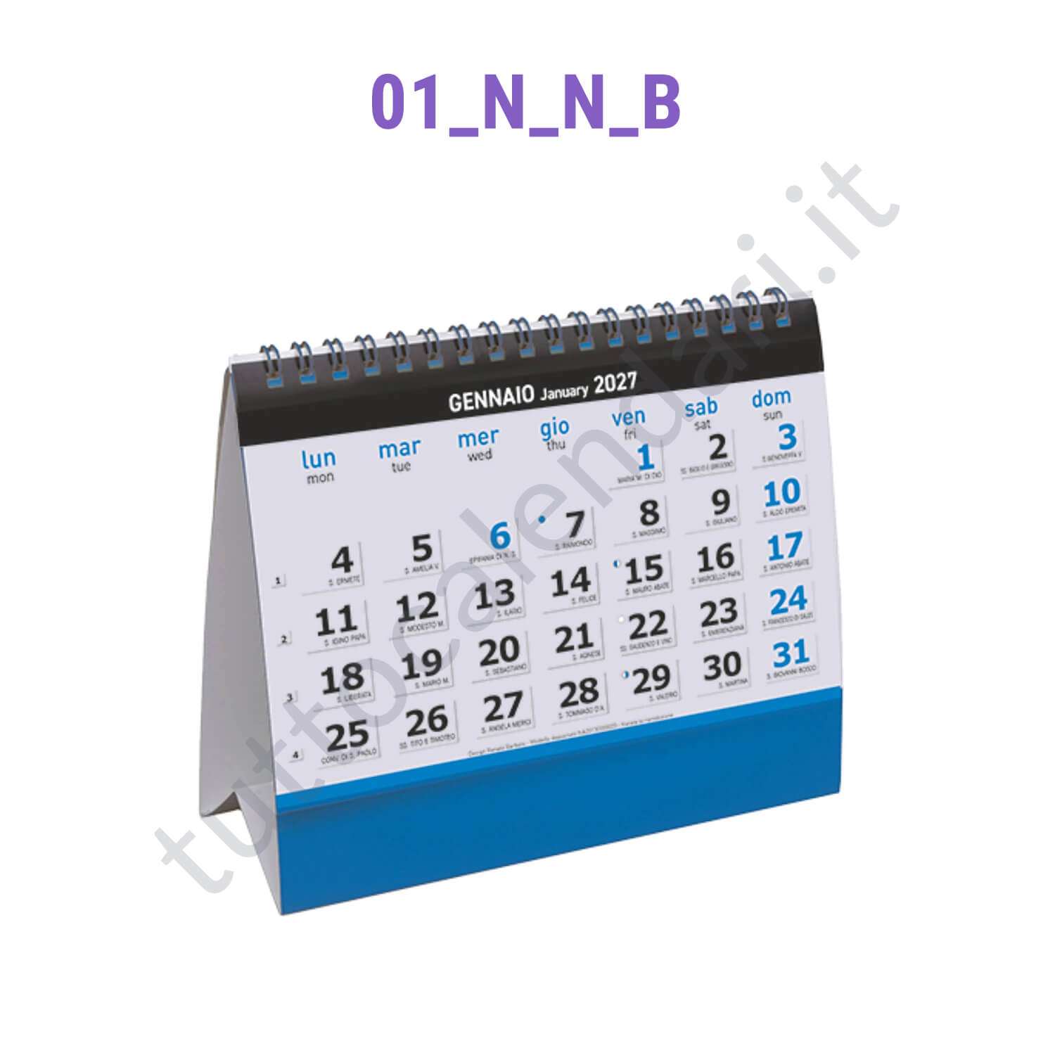 calendario da tavolo azzurro calendari da tavolo personalizzati per aziende