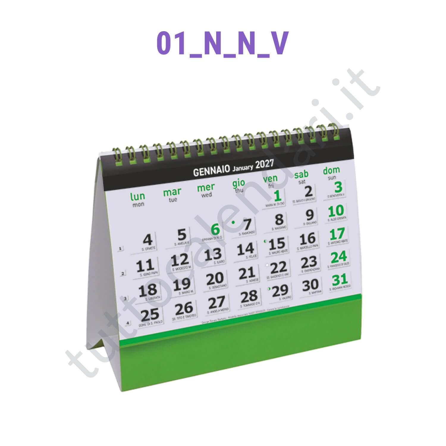 calendario da tavolo verde calendari da tavolo personalizzati per aziende