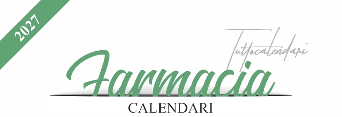 Calendari adatti per le farmacie Calendari farmacia - calendari personalizzati 2027