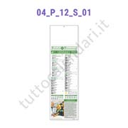 Calendario mensile silhouette illustrato