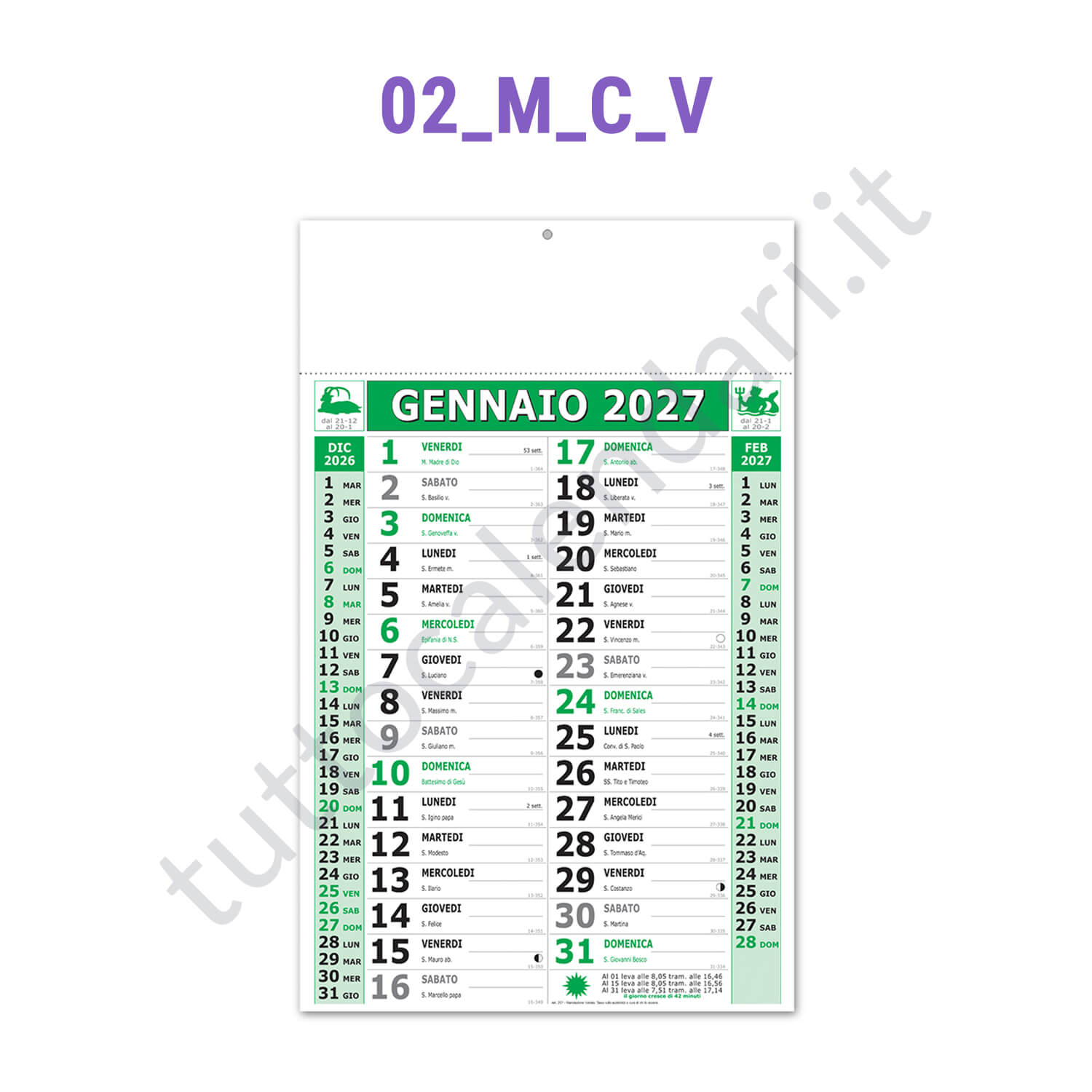 Calendario olandese grande mensile per farmacie ed erboristerie Stampa online calendario olandese grande per farmacie ed erboristerie