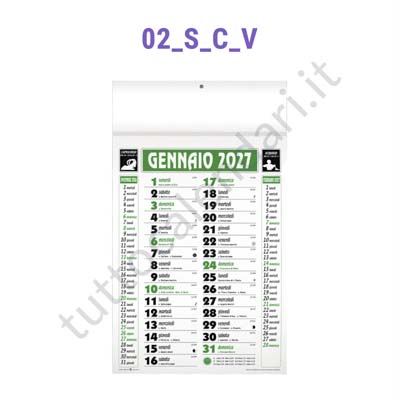 Stampa calendario da parete personalizzato per farmacie ed erboristerie