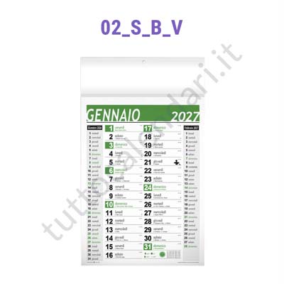 Stampa calendario da parete personalizzato per farmacie ed erboristerie