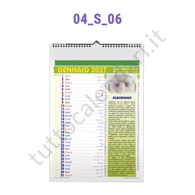 Calendario del Farmacista - mensile illustrato 2028