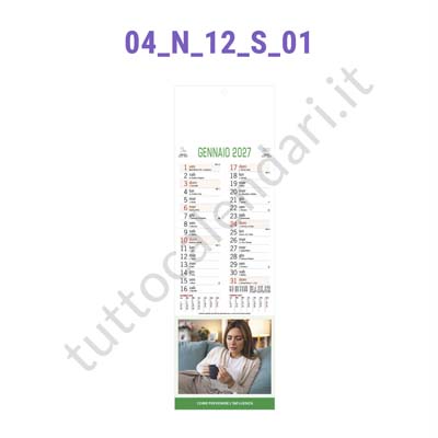 Calendario mensile illustrato silhouette 2027