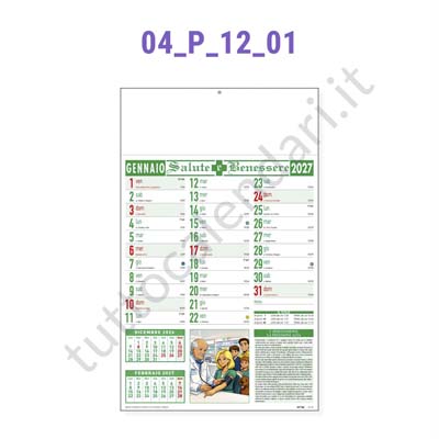 Calendario illustrato da parete 2028