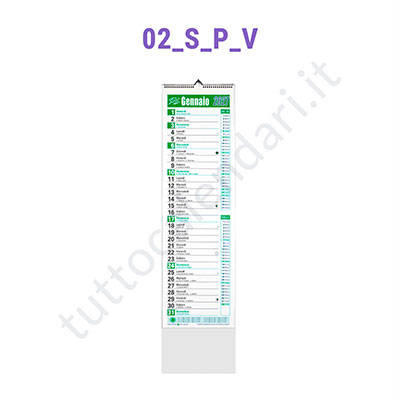 Stampa calendario silhouette per farmacie ed erboristerie