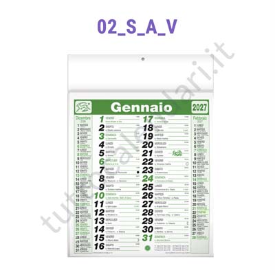Stampa calendario olandese da muro 2028