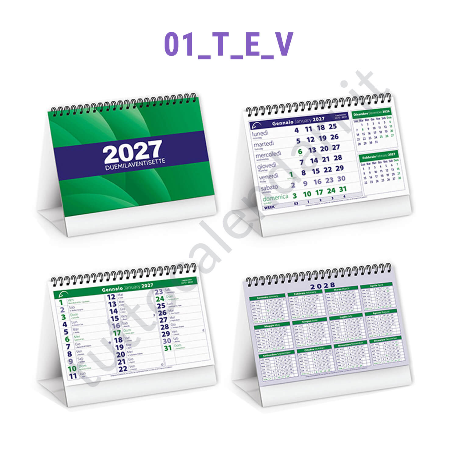 Calendario commerciale da tavolo per farmacie ed erboristerie Calendario da banco con personalizzazione per farmacie ed erboristerie