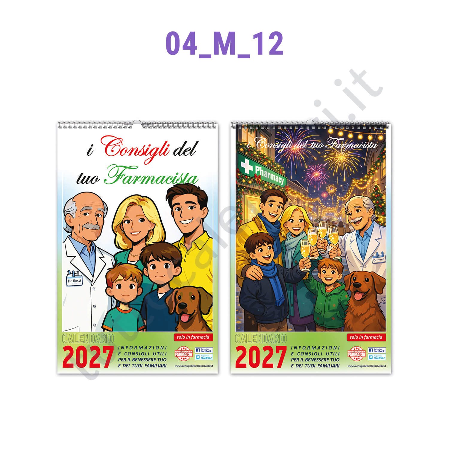 Calendario mensile da muro