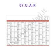 Planning da muro rosso e nero Stampa planning