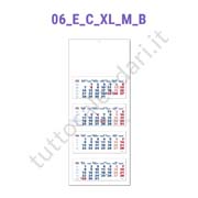 Calendario quadrittico blu/rosso da parete personalizzati Stampa calendario quadrittico da parete