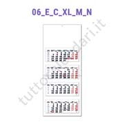 Calendario quadrittico nero/rosso da parete personalizzati Stampa calendario quadrittico da parete