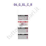 Calendario quadrittico rosso/nero extra da muro aziendale Stampa calendario quadrittico extra cordonato