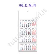 Calendario quadrittico nero/rosso da parete personalizzati Stampa calendario quadrittico da parete