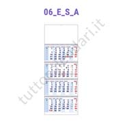Calendario quadrittico blu/rosso da parete personalizzati Stampa calendario quadrittico da parete
