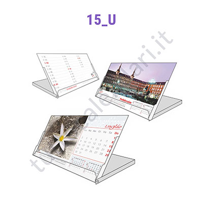 Calendario Jewel Box da tavolo personalizzazione