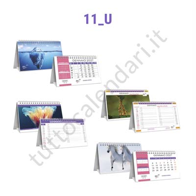 Calendari con grafica ad hoc su misura