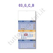 Stampa calendario trittico cordonato e incollato