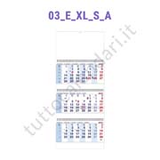 Stampa calendario trittico a tre spirali