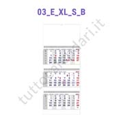 Stampa calendario trittico a tre spirali