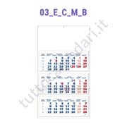 Stampa calendario trittico da parete 