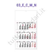 Stampa calendario trittico da parete 