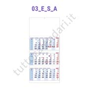 Stampa calendario trittico da parete 